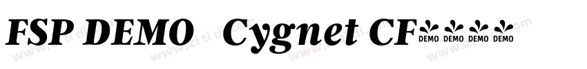 FSP DEMO   Cygnet CF字体转换